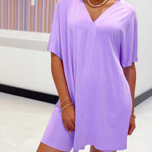 Load image into Gallery viewer, V-neck Batwing Sleeve Top & Short Set