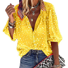 Load image into Gallery viewer, Polka Dot Chiffon Shirt