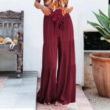 Load image into Gallery viewer, High-waisted Drapey Wide-legged Pants