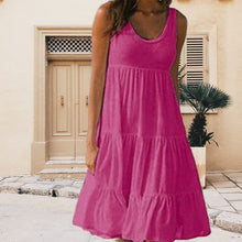 Load image into Gallery viewer, Sleeveless Crewneck Panel Dress