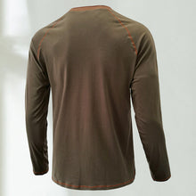 Load image into Gallery viewer, Soft Cotton Fabric Henley Collar T-Shirt