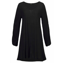 Load image into Gallery viewer, Round Neck Slit Sleeves Shift Dress
