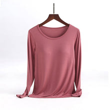 Load image into Gallery viewer, Women's Long Sleeve T-Shirt With Chest Pad