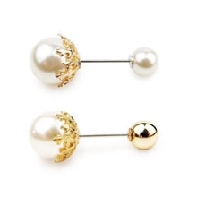 Load image into Gallery viewer, Women Vintage Pins Double Head Simulation Pearl Big Brooches, 5PCs