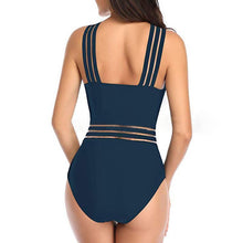 Load image into Gallery viewer, One-piece swimsuit with crossed shoulder