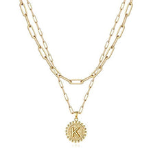 Load image into Gallery viewer, Gold Initial Necklaces for Women