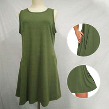 Load image into Gallery viewer, Sleeveless Pocket Multicolor Dress