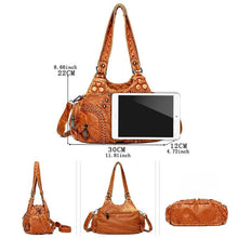 Load image into Gallery viewer, Soft PU Leather Handbag