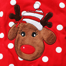 Load image into Gallery viewer, Reindeer Pattern Baby Outing Romper