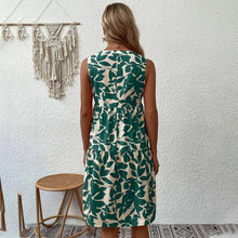 Load image into Gallery viewer, Notched Neck Tiered Dress