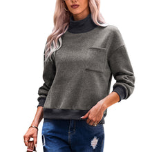 Load image into Gallery viewer, Solid Pocket Turtleneck