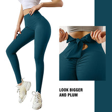 Load image into Gallery viewer, Sexy Peach Buttock Bowknot Yoga Workout Pants