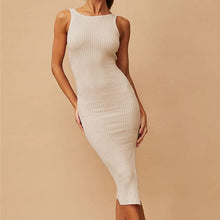 Load image into Gallery viewer, Sleeveless Sexy Wrap Hip Dress