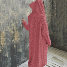 Load image into Gallery viewer, Braided Lazy Hooded Sweater