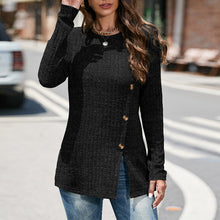 Load image into Gallery viewer, Crewneck Split Sweater