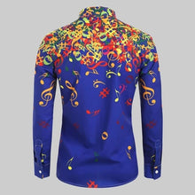 Load image into Gallery viewer, Colorful Music Notes Men's Shirt