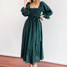 Load image into Gallery viewer, French Ruffled Lantern Sleeves Multi-wear Dress