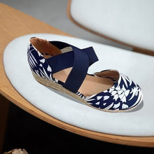 Load image into Gallery viewer, Hemp Rope Wedge Sandals