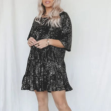 Load image into Gallery viewer, ✨Sequin Baby Doll Dress