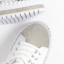 Load image into Gallery viewer, DIAMOND SILVER LEATHER SNEAKERS