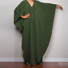 Load image into Gallery viewer, Loose V neck Plus Size Long Solid Color Bikini Cover-Up