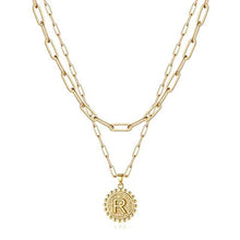 Load image into Gallery viewer, Gold Initial Necklaces for Women