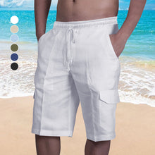 Load image into Gallery viewer, Men's Casual Linen Shorts