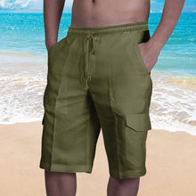 Load image into Gallery viewer, Men's Casual Linen Shorts