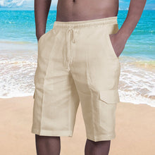 Load image into Gallery viewer, Men's Casual Linen Shorts