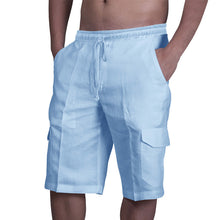 Load image into Gallery viewer, Men's Casual Linen Shorts