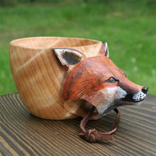 Load image into Gallery viewer, Hand Carved Wooden Mug