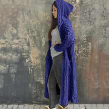 Load image into Gallery viewer, Braided Lazy Hooded Sweater