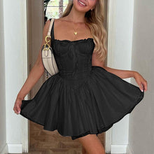 Load image into Gallery viewer, Corset Lace Mini Dress