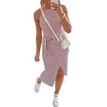 Load image into Gallery viewer, Striped Halter Dress