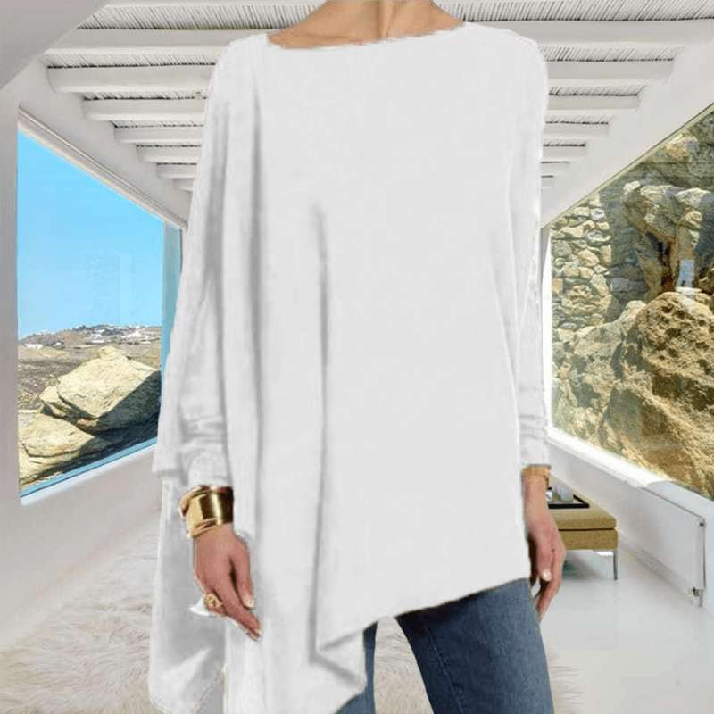 Solid Color Casual Pullover