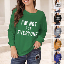 Load image into Gallery viewer, Loose Crew Neck Long Sleeve T-Shirt