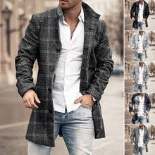 Load image into Gallery viewer, Stand Collar Woolen Trench Coat