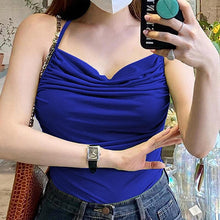 Load image into Gallery viewer, Womens sexy suspender vest top