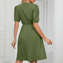Load image into Gallery viewer, V-neck Long Pocket Casual Dress