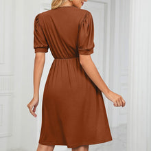 Load image into Gallery viewer, V-neck Long Pocket Casual Dress