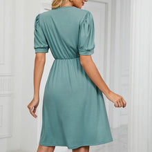 Load image into Gallery viewer, V-neck Long Pocket Casual Dress