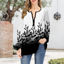 Load image into Gallery viewer, Open Collar Ruffle Sleeve Oversized T-Shirt