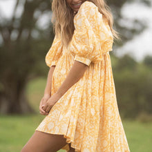 Load image into Gallery viewer, Floral String Loose Dress