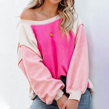 Load image into Gallery viewer, Plush Contrast Pullover Top