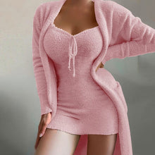 Load image into Gallery viewer, Plush Casual Dress Set (2-Pieces)