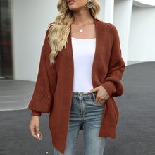 Load image into Gallery viewer, Balloon Sleeve Chunky Cardigan