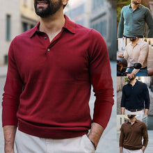 Load image into Gallery viewer, Solid Color Lapel Polo Shirt