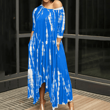 Load image into Gallery viewer, Irregular Dress withTtie-dye Print