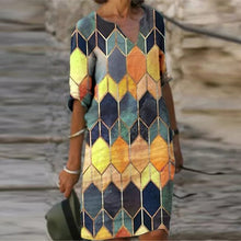 Load image into Gallery viewer, Vintage V Neck Dress