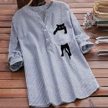 Load image into Gallery viewer, Long-sleeved V-neck Blouse